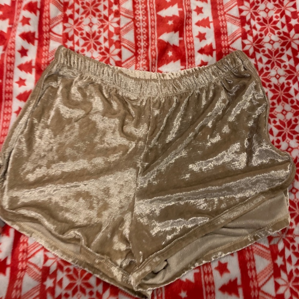 Silk booty shorts